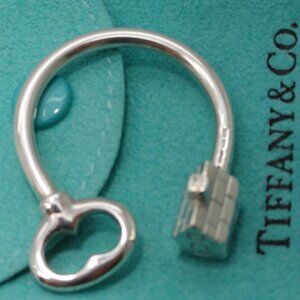 Tiffany & Co. Sterling Silver House Home Keychain Key Ring